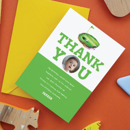 第1誕生日ゴルフフォパーソナライズされたト サンキューカード