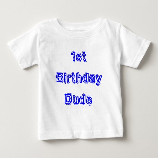 第1誕生日シャツ ベビーTシャツ (正面)