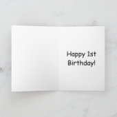 第1誕生日ゼブラ! カード (内部)