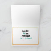 第1誕生日ツインボーイズ漫画かわいい民族 カード (内部)