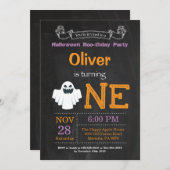 第1誕生日ハローウィンパーティ招待状 招待状 (正面/裏面)