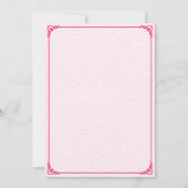 第1誕生日ハートバルーンレッドトラック招待状 招待状 (裏面)