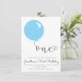 第1誕生日バルーン招待状 招待状 (スタンド正面)