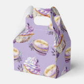 第1誕生日パステルバイオレットパーソナライズされた フェイバーボックス (裏面サイド)