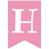 第1誕生日ピンクハッピーバースデー妖精 バンティングフラッグ (第2の旗)