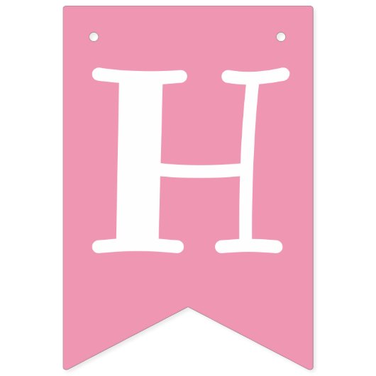 第1誕生日ピンクハッピーバースデー妖精 バンティングフラッグ (第2の旗)