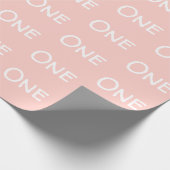 第1誕生日ピンクラッピング紙 ラッピングペーパー (角)