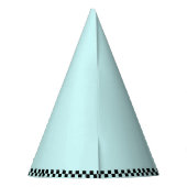 第1誕生日ファーストワンヴィンテージブルーレースカー パーティーハット (裏面)