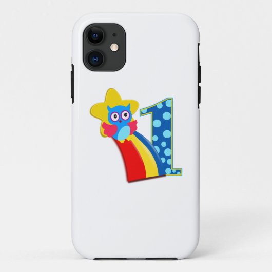第1誕生日フクロウ Case-Mate iPhoneケース (裏面)