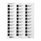 第1誕生日ブラック水玉模様LA18 ラベル (フルシート)