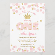 第1誕生日プリンセスピンク金ゴールドグリッター