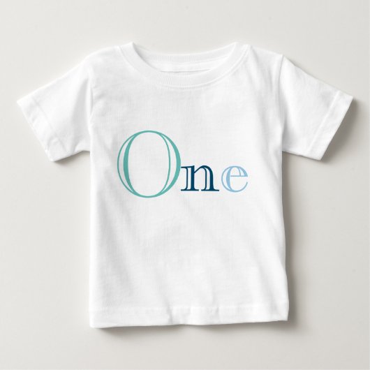 第1誕生日ベビーTシャツ ベビーTシャツ (正面)