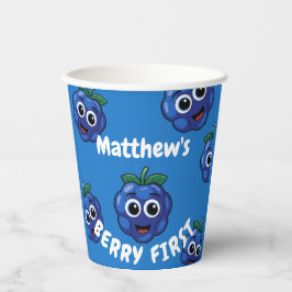第1誕生日ボーイブルーベリー1st 紙コップ