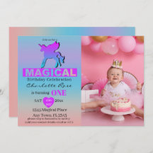 第1誕生日マジカルユニコーンピンクブルー