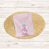 第1誕生日ユニコーンテーマシャツ ベビーTシャツ