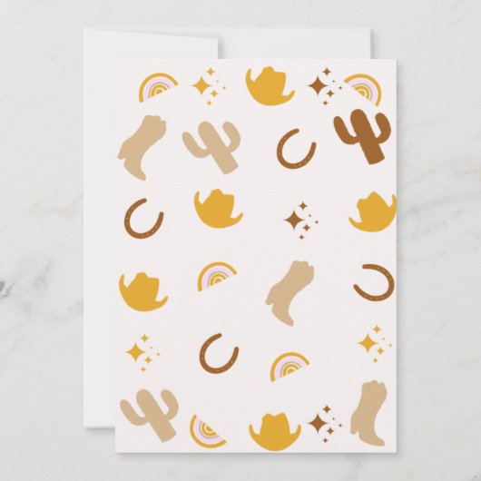 第1誕生日レインボーズロデオスグルーヴィー誕生日 招待状 (裏面)