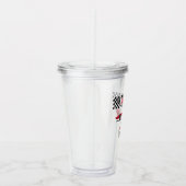 第1誕生日レッドレースカーファーストワン アクリルタンブラー (右)