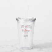 第1誕生日レッドレースカーファーストワン アクリルタンブラー (裏面)