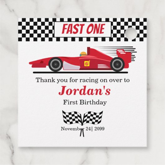 第1誕生日レッドレースカーファーストワン フェイバータグ (裏面)