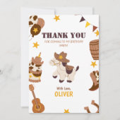 第1誕生日ロデオボーイサンキューフラットカード シーズンカード (正面)