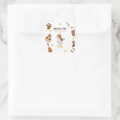 第1誕生日ロデオボーイサンキューフラットカード スクエアシール (バッグ)