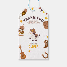 第1誕生日ロデオボーイ1stサンキューカウボーイ ギフトタグ