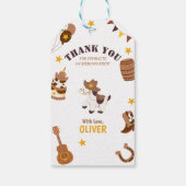 第1誕生日ロデオボーイ1stサンキューカウボーイ ギフトタグ (裏面)