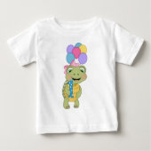 第1誕生日亀Tシャツ ベビーTシャツ (正面)