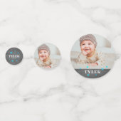 第1誕生日写真誕生日パーティー コンフェッティ (正面)