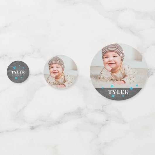 第1誕生日写真誕生日パーティー コンフェッティ (正面)