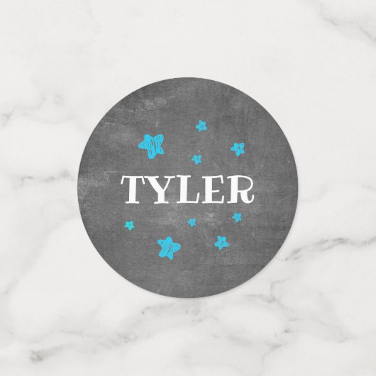 第1誕生日写真誕生日パーティー コンフェッティ (スモール正面)