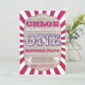 第1誕生日回路カーニバルパーティの招待状 招待状 (スタンド正面)