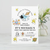 第1誕生日宇宙飛行士宇宙パーティー 招待状 (スタンド正面)