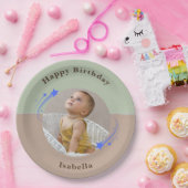 第1誕生日射撃、 発砲スターグリーンブラウン ペーパープレート (パーティー)