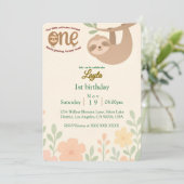 第1誕生日招待状カード – キュートスロッス&ガード 招待状 (スタンド正面)