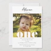 第1誕生日招待状第1フォトスクリプト 招待状 (正面)