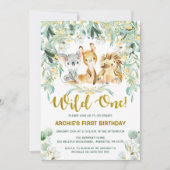 第1誕生日招待状 |キュートブッシュベビー 招待状 (正面)