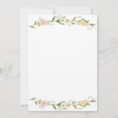 第1誕生日招待状-プリンセステーマ 招待状 (裏面)