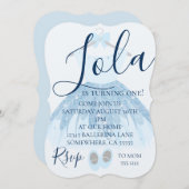 第1誕生日招待状 招待状 (正面/裏面)