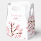 第1誕生日春さくらんぼ花咲きフローラかわいい フェイバーボックス (オープン)