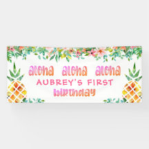 第1誕生日熱帯性パイナップルフローラ