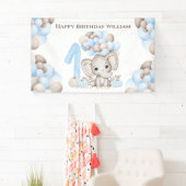 第1誕生日秋エレファントボーイバナー 横断幕 (インサイチュ)