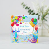 第1誕生日第1少年ブルーバルーンのバグ2 招待状 (スタンド正面)