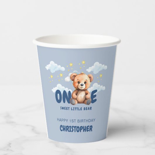 第1誕生日紙カップ 紙コップ (正面)