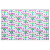 第1誕生日賛美用及び祈りの言葉布 ファブリック (ファットクウォーター)