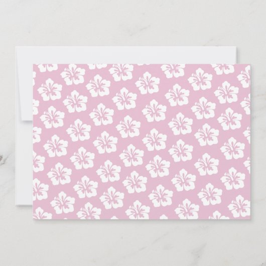 第1誕生日1アロハトロピカルフォトパーティー招待状 招待状 (裏面)