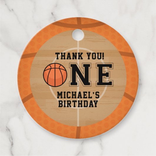 第1誕生日、バスケットボール フェイバータグ (正面)