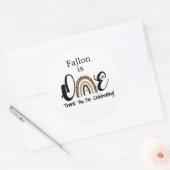 第1誕生日、レインボー招待状、ワン ラウンドシール (封筒)