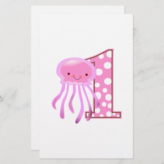 第1誕生日 便箋 (正面/裏面)