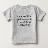 第1誕生日Tシャツ ベビーTシャツ (裏面)